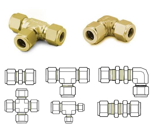 Brass BS - 218 Tube to Tube 黄铜BS - 218管到管