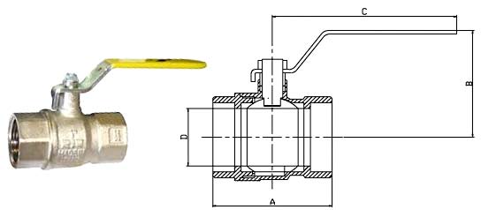 C3604 Brass Cw617n Pn40 Valve dimensions C3604黄铜Cw617n Pn40阀门尺寸